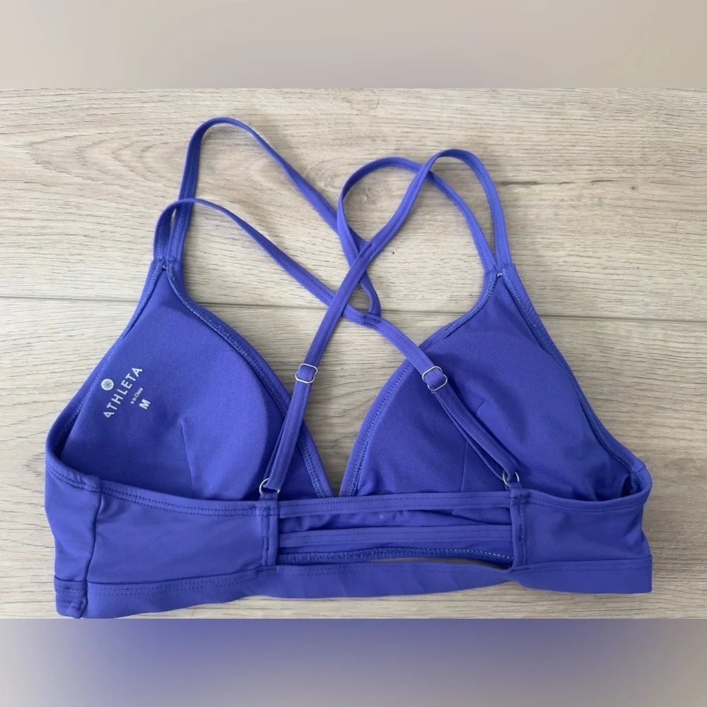 ATHLETA Women's Purple Strappy Bralette - Picture 2 of 6